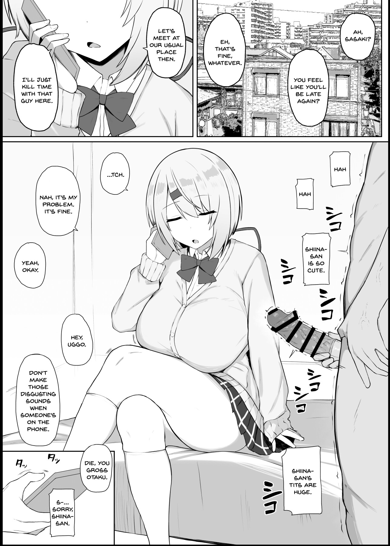 Hentai Manga Comic-There's no way I'd have sex with a bottom-of-the-barrel otaku with zero likeability.-Read-2